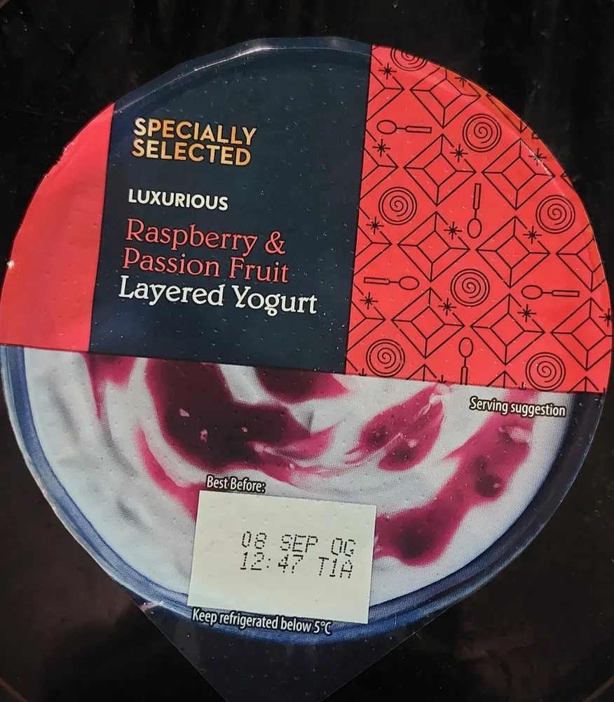 LUXURIOUS Raspberry & Passion Fruit Layered Yogurt