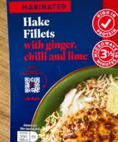 Hake Fillets with ginger, chilli and lime