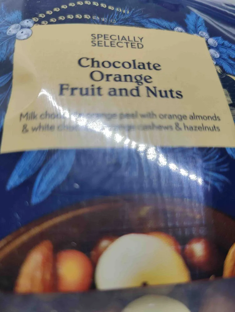 Chocolate orange fruit and nuts