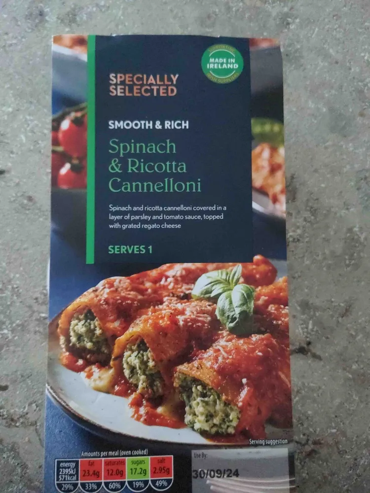 Spinach and Ricotta Cannelloni