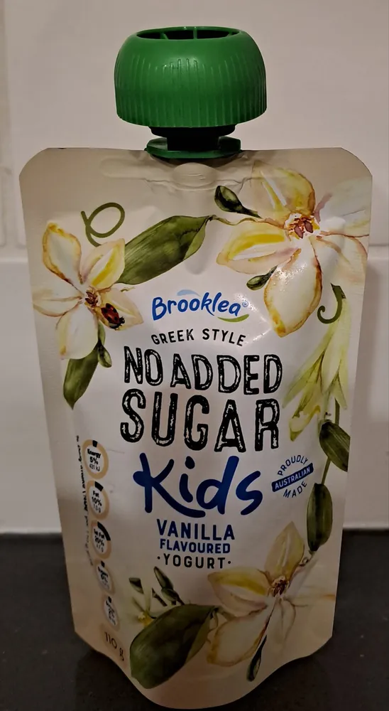 GREEK STYLE NO ADDED SUGAR Kids VANILLA FLAVOURED YOGURT