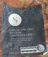 Chocolate chip broche christmas tree