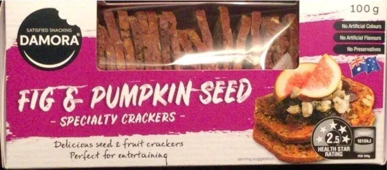 FIG & PUMPKIN SEED SPECIALTY CRACKERS