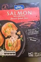 Salmon Wellington Cheese & Spinach Sauce