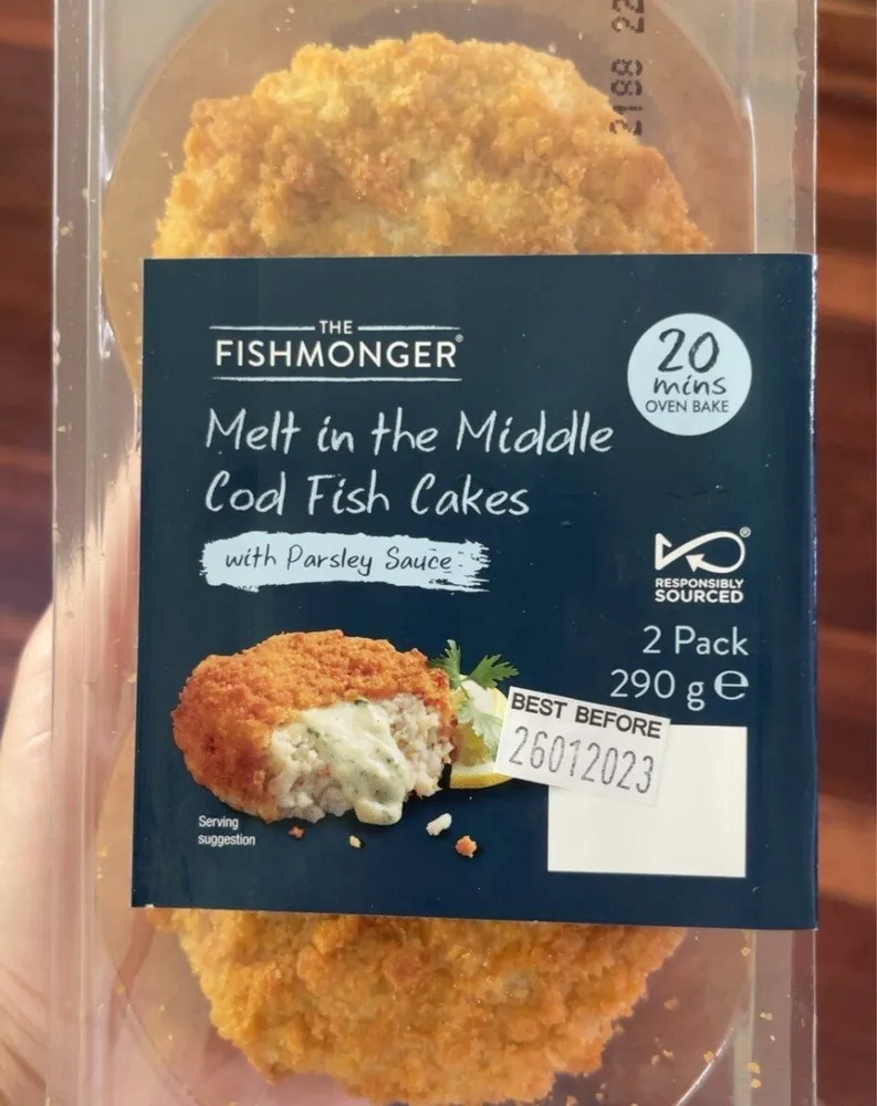 Melt in the middle cod fish cake