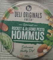 Rocket and Almond Pesto Hommus