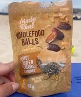 WHOLEFOOD BALLS PEANUT BUTTER & CARAMEL FLAVOURED