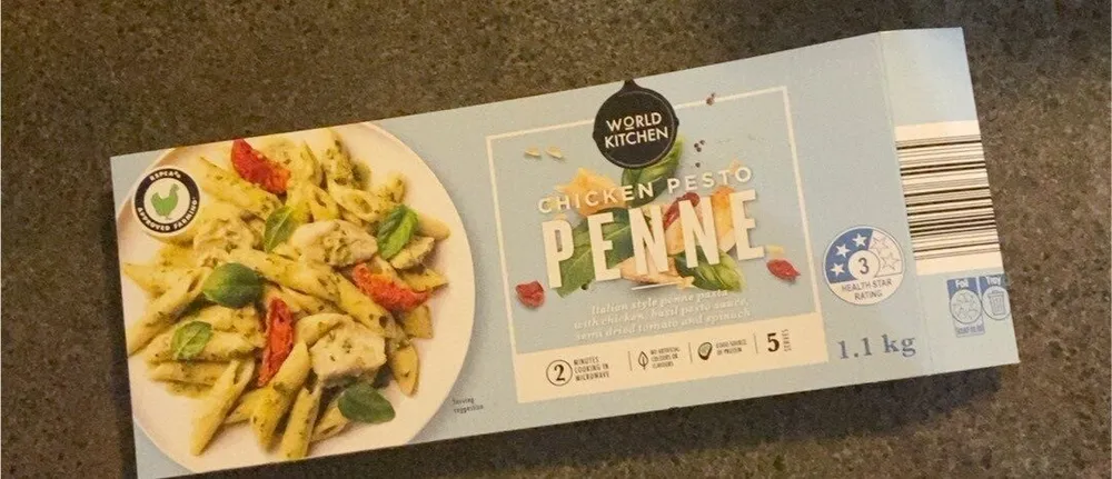 Chicken pesto penne