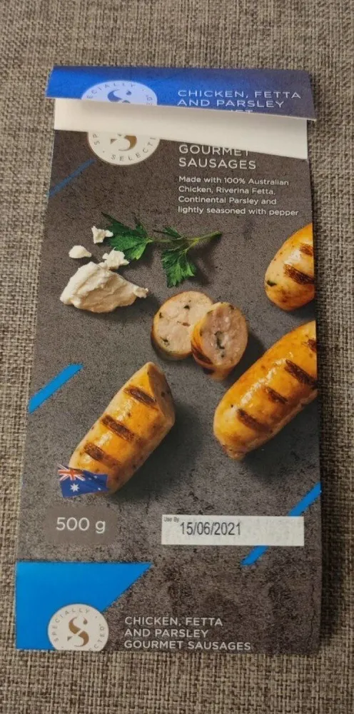 Chicken Fetta & Parsley Sausages