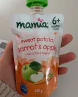 Sweet potato carrot qnd apple