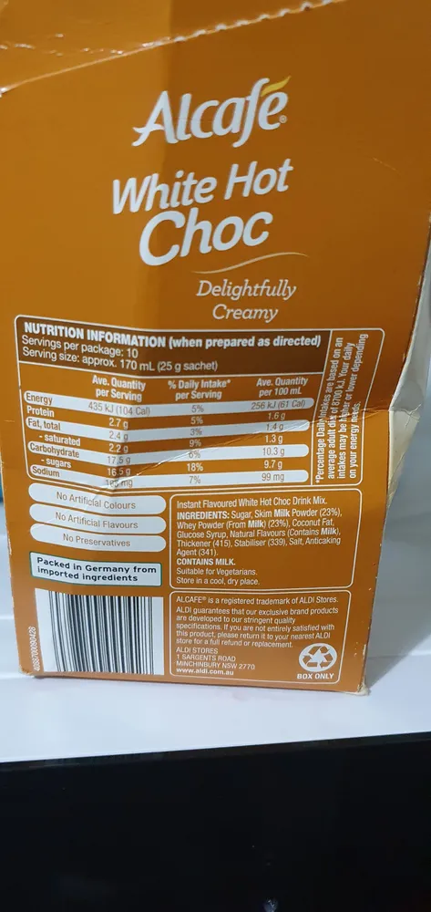 WHITE HOT CHOC