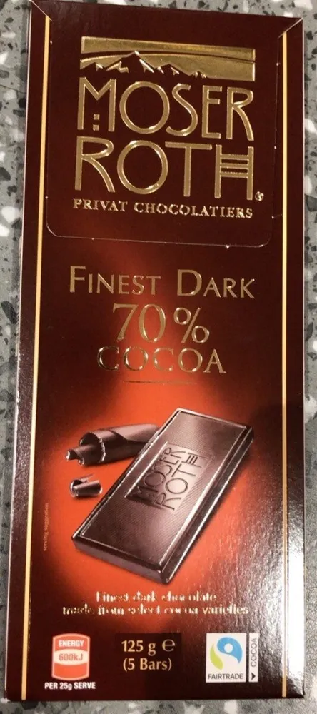 Dark Chocolate 70% Cocoa