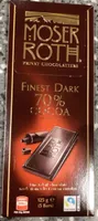 Dark Chocolate 70% Cocoa