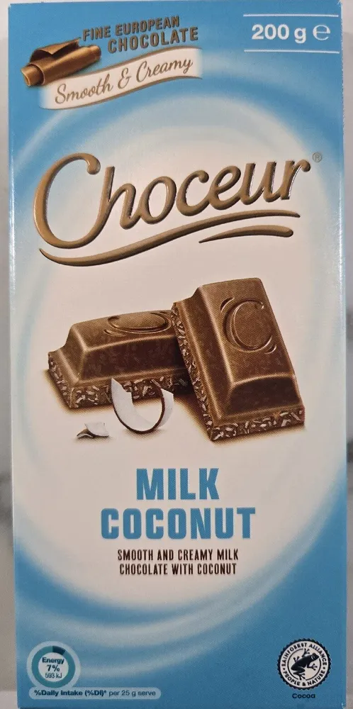Milk coconut chocolate