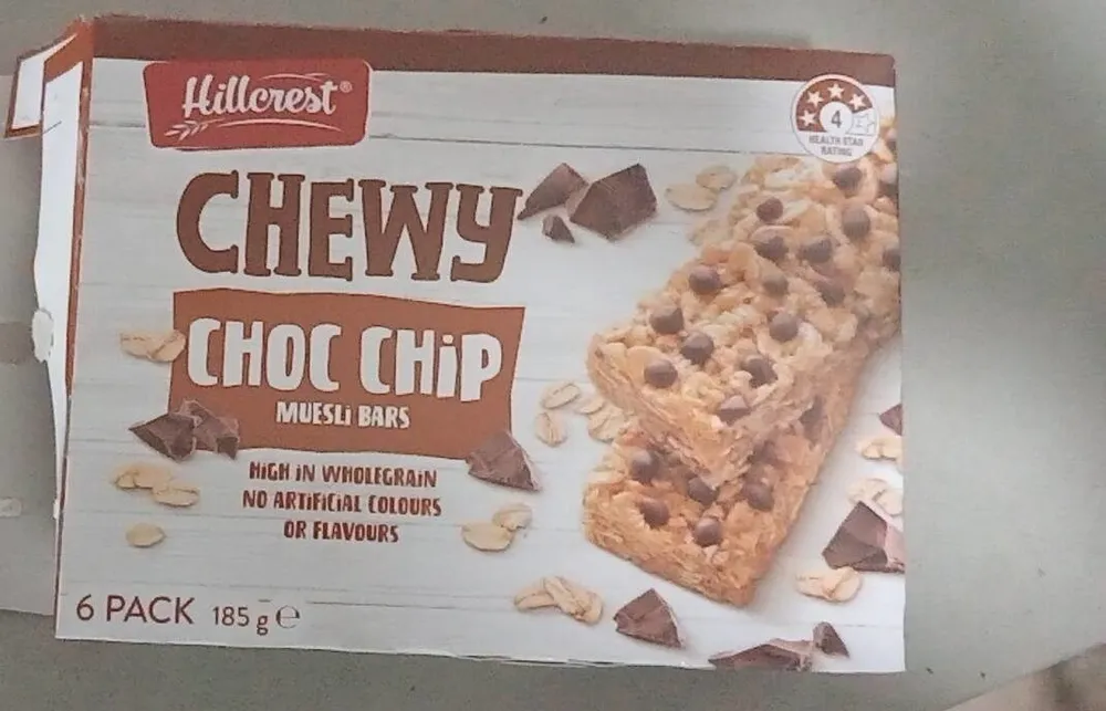 Chewy Choc Chip Muesli Bars