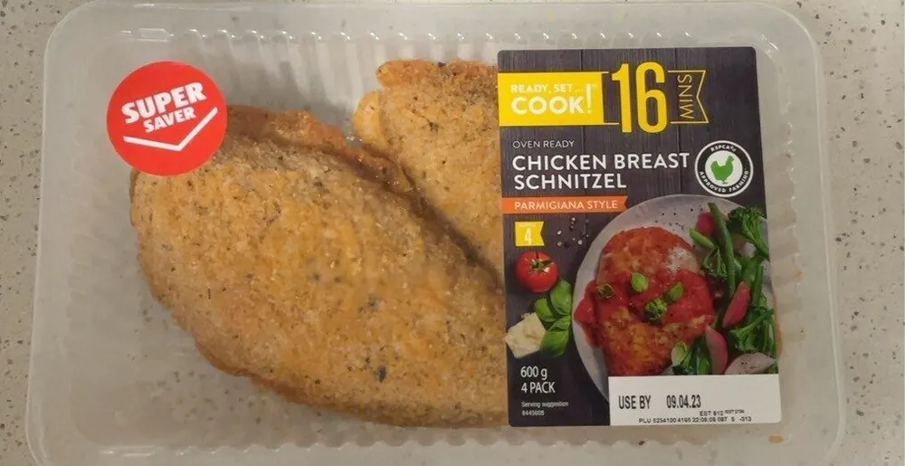 CHICKEN BREAST SCHNITZEL - Parmigiana Style