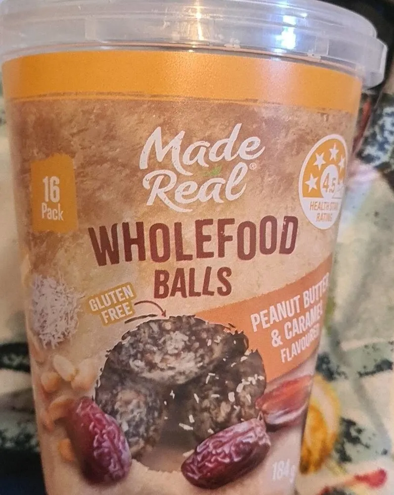 Wholefood Balls Peanut Butter & Caramel flavoured