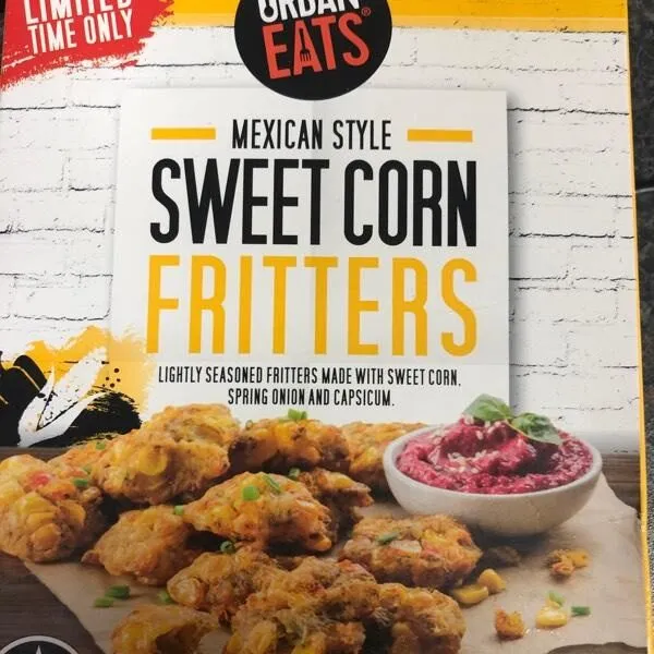Mexican style sweet corn fritters