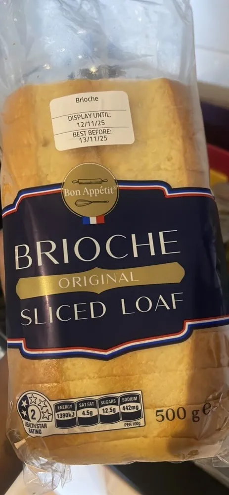 BRIOCHE ORIGINAL SLICED LOAF