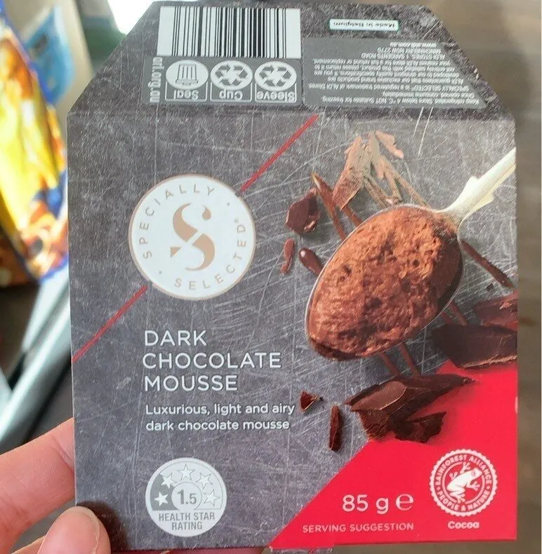 Dark chocolate mousse