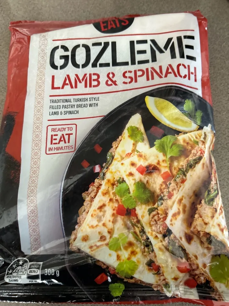 GOZLEME LAMB & SPINACH