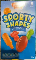 Sporty Shapes Apple, lemon, orange, strawberry & raspberry flavour