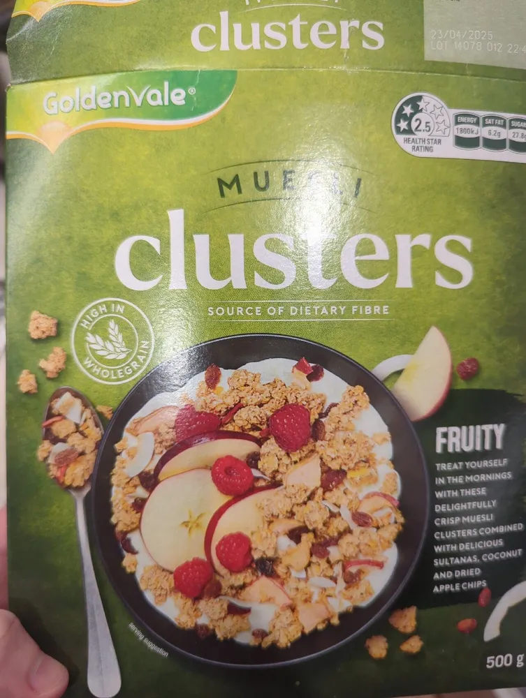 Muesli clusters
