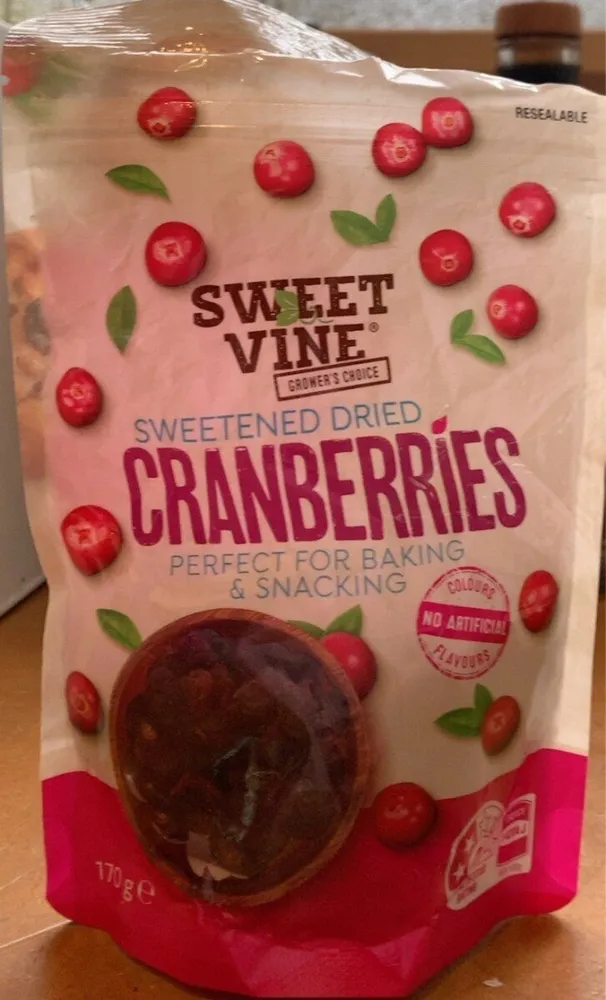 SWEETENED DRIED CRANBERRIES