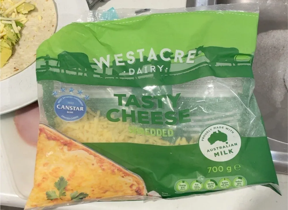Tasty cheese shredded