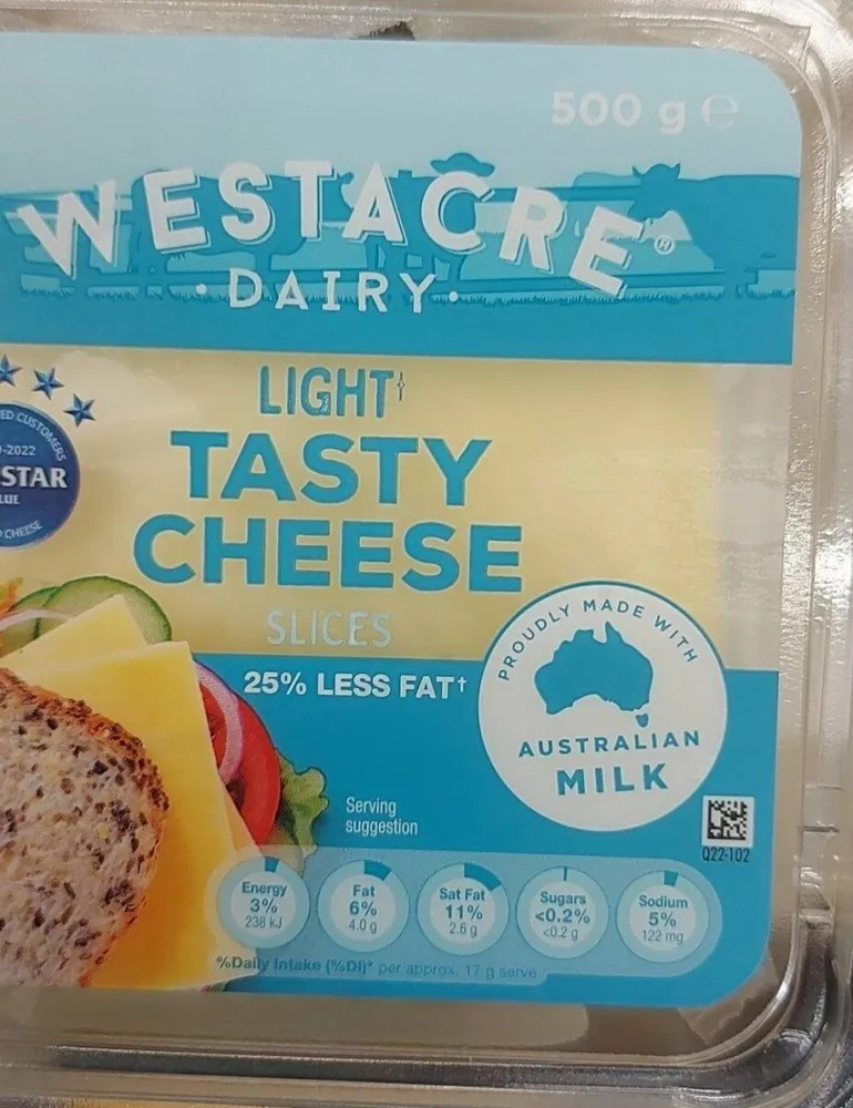 Light Tasty Cheese Slices