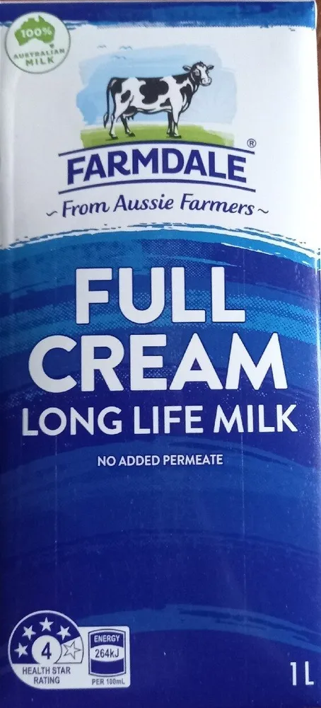 Full cream uht milk