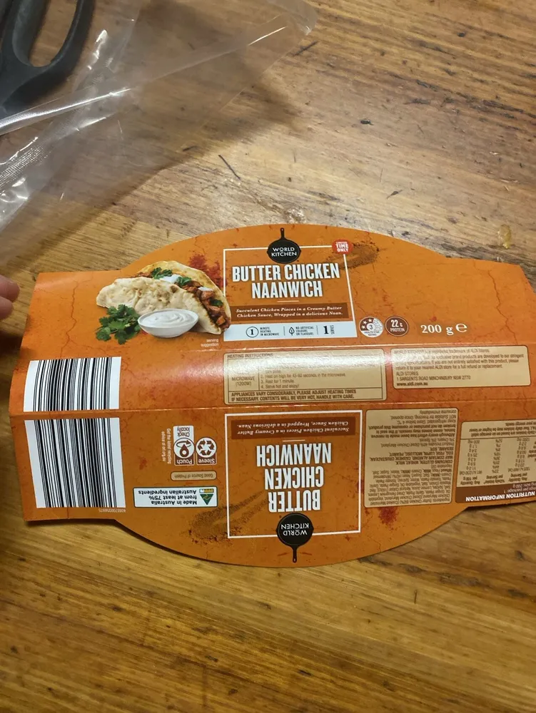 Butter Chicken Naanwich