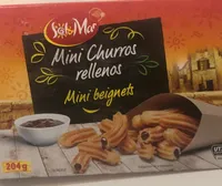 Mini churros rellenos