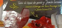 Tabla de tapas de queso y Jamón Serrano
