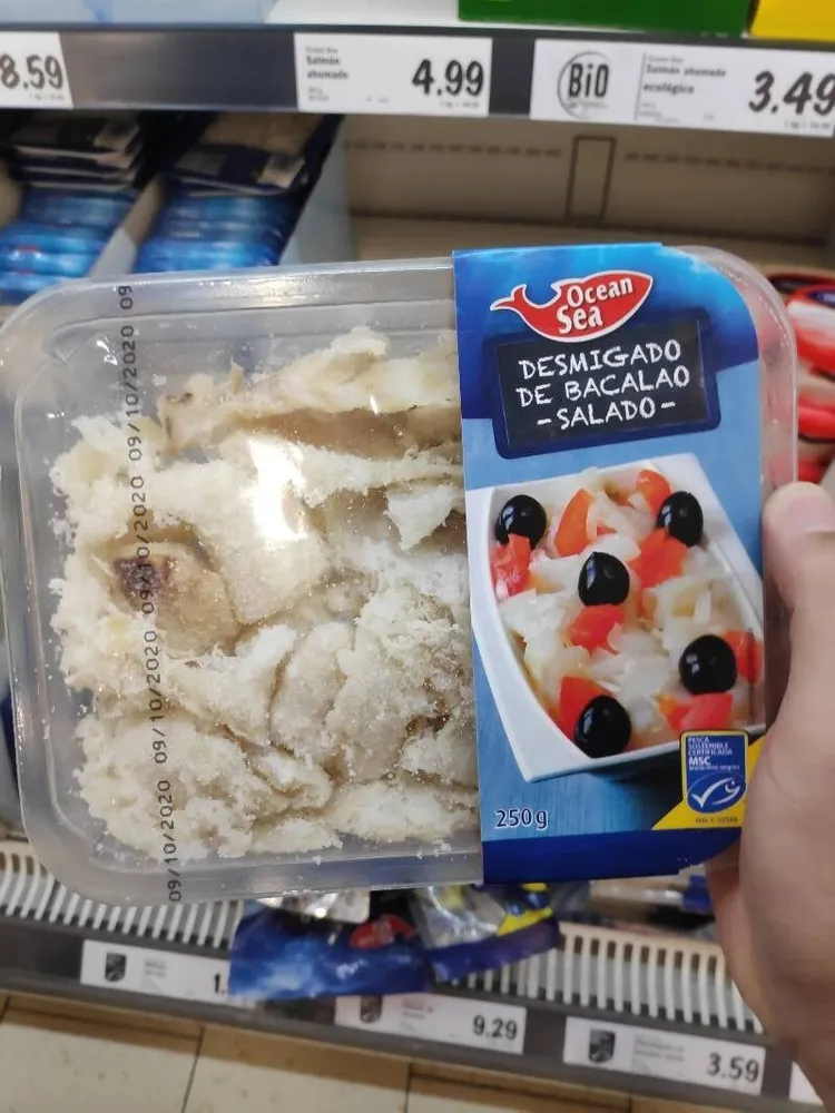 Desmigado de bacalao