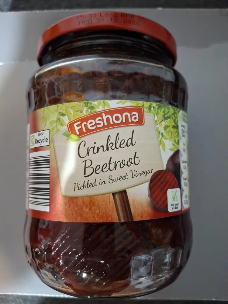 Crinkle Cut Beetroot in Sweetened Vinegar