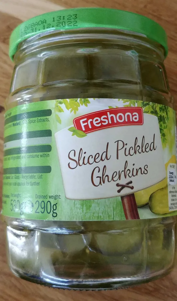 Sliced Gherkins