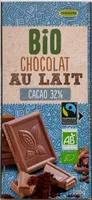BiO CHOCOLAT AU LAIT CACAO 32%