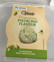 Premium PISTACHIO FLAVOUR ICE CREAM WITH WHITE CHOCOLATE CHIPS