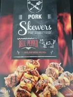 Skewer bell pepper