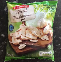 White sliced mushrooms