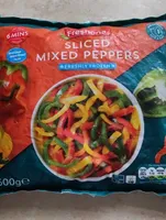 Sliced mixed peppers