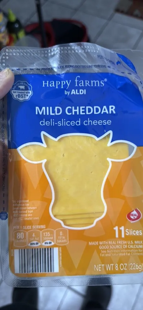 Mild cheddar slice