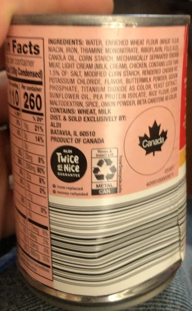 Cream of chicken