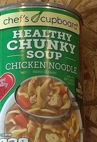 Chunky chicken noodle soup