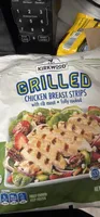Grilled Chicken Breast Strips with rib meat