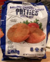 Breaded Chicken Breast Patties with Rib Meat