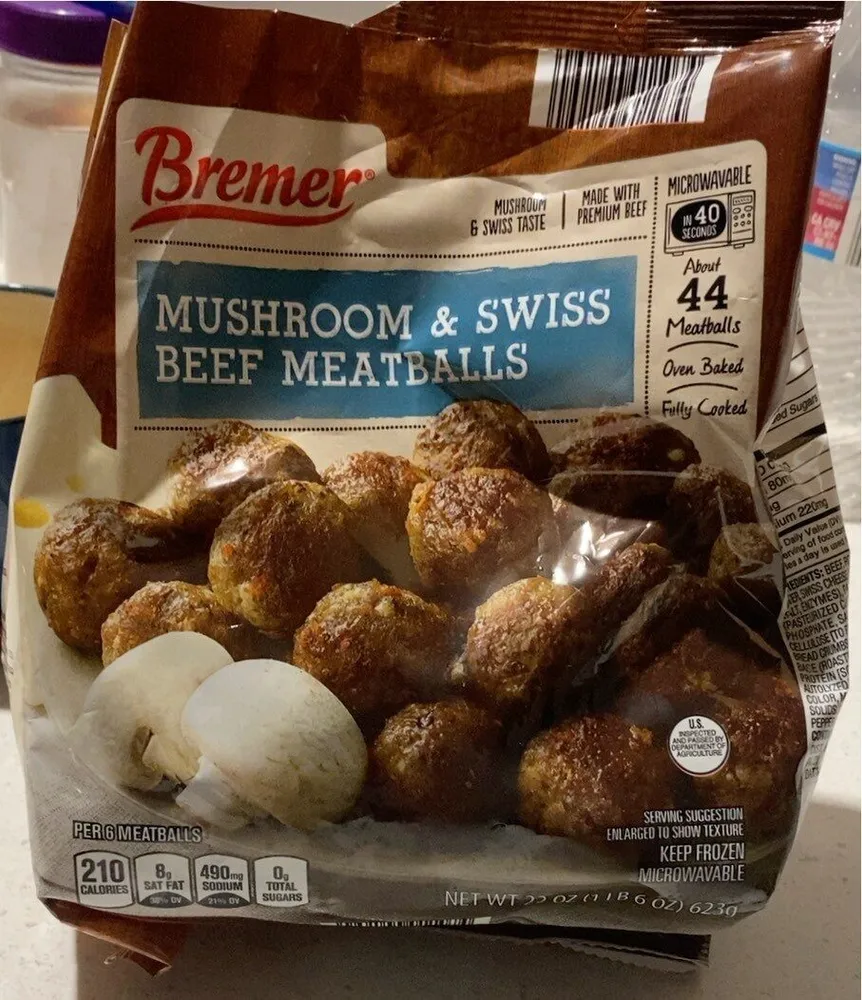 MUSHROOM & SWISS BEEF MEATBALLS