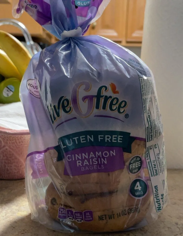 Gluten free cinnamon raisin bagels