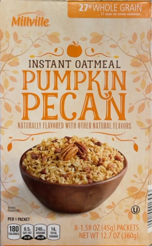 Instant Oatmeal Pumpkin Pecan